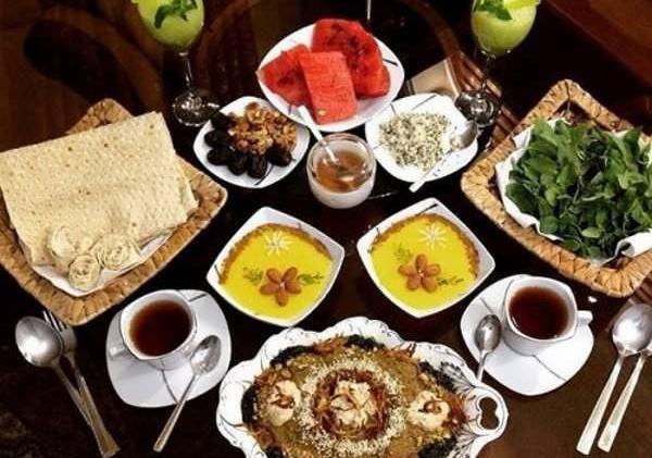 عکس سفره افطاری زیبا