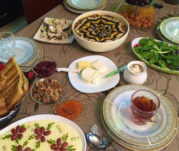 عکس سفره افطاری زیبا