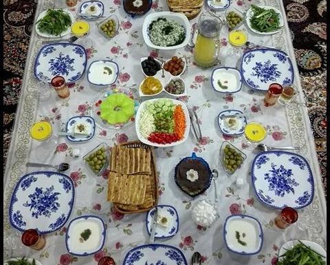 عکس سفره افطاری زیبا