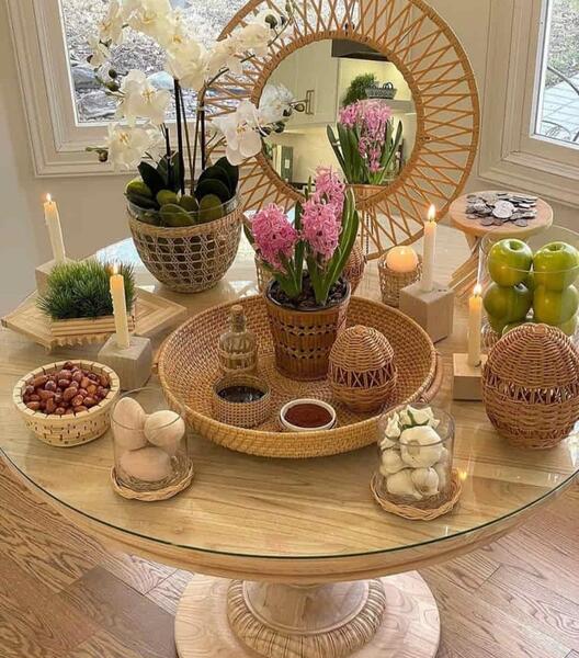 عکس ایده برای آینه سفره هفت سین