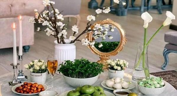 عکس ایده برای آینه سفره هفت سین
