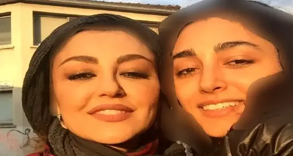 عکس مادر گلشیفته فراهانی در خارج از کشور