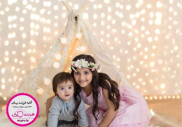 عکس ژست عکاسی دونفره بچه گانه