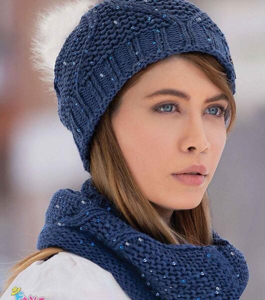 عکس کلاه زمستانی برای صورت گرد