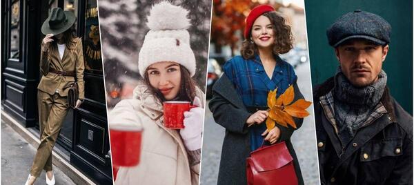 عکس کلاه زمستانی برای صورت گرد