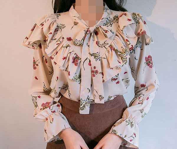 عکس شومیز گلدار جدید