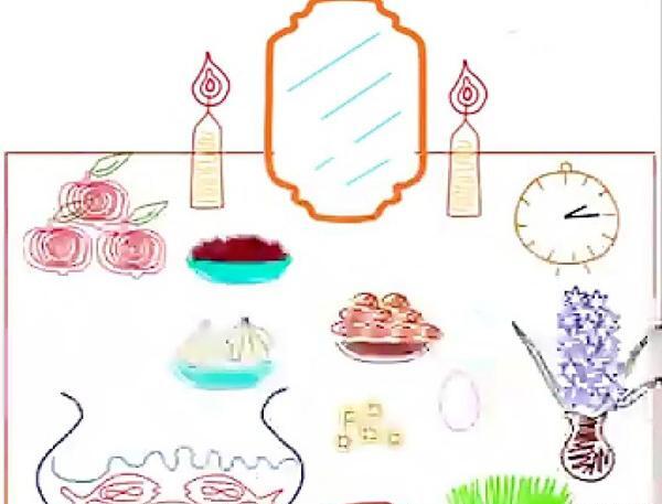 عکس نقاشی ساده و زیبا برای عید نوروز