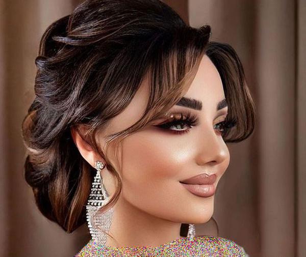 عکس شینیون مو زیر شال