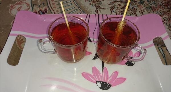 عکس چای با نبات