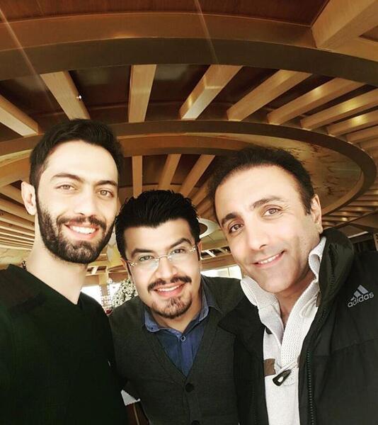 عکس پیمان طالبی با همسرش
