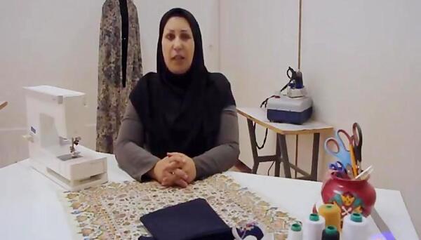 عکس آموزش دوخت مقنعه ورزشی