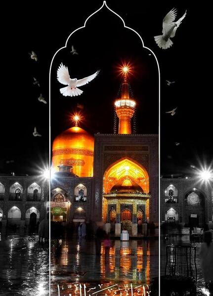 عکس حرم امام رضا علیه السلام در روز