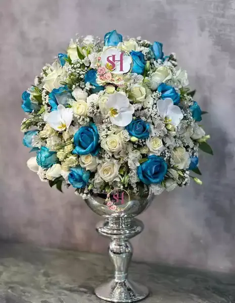 عکس دسته گل عروس ابی