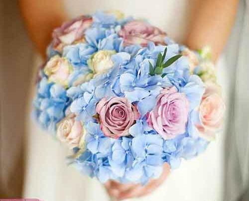 عکس دسته گل عروس ابی