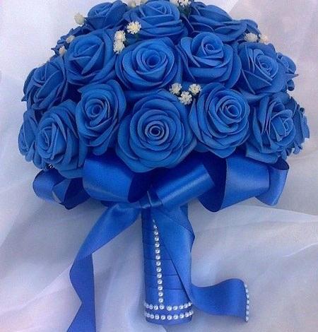عکس دسته گل عروس ابی