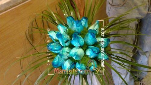 عکس دسته گل عروس ابی