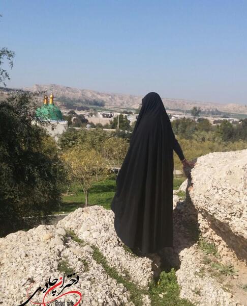 عکس دختر چادری ویسگون