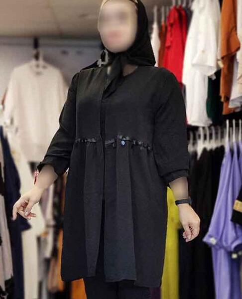 عکس مدل مانتو ابروبادی رنگ مشکی