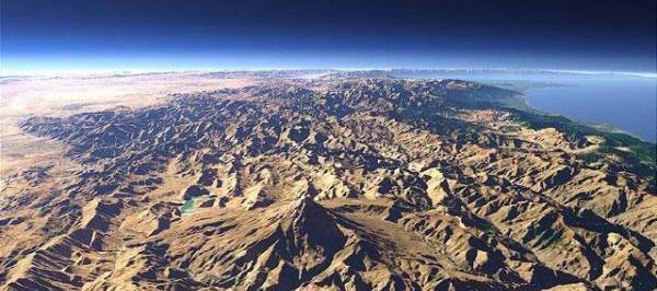 عکس هوایی قله دماوند