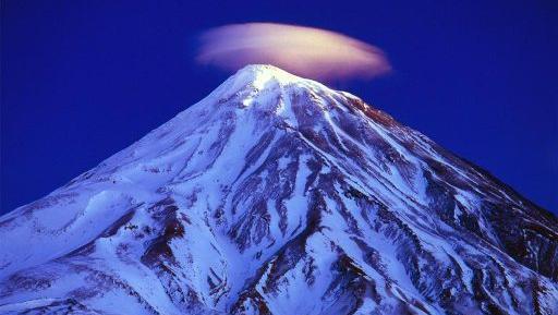 عکس هوایی قله دماوند
