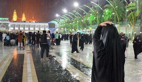 عکس دختر در کربلا