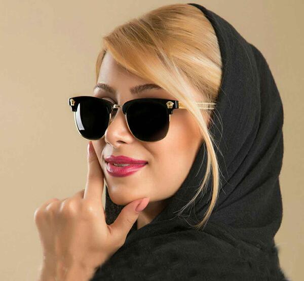 عکس دختر چادری با عینک افتابی