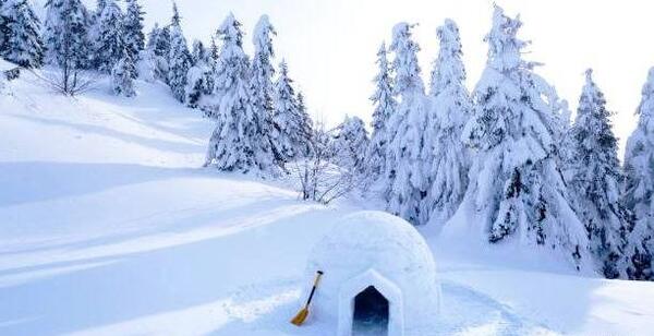 عکس کلبه یخی