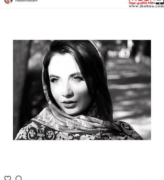عکس حدیث مدنی بدون روسری