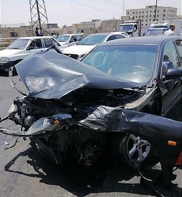عکس موتور تصادف کرده