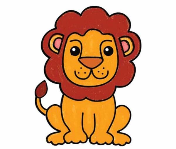 عکس نقاشی کودکانه حیوانات جنگل