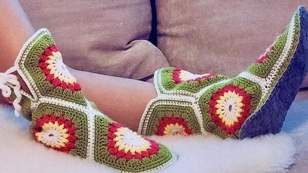 عکس بوت بافتنی