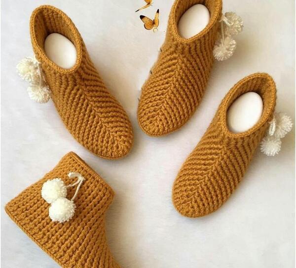 عکس بوت بافتنی