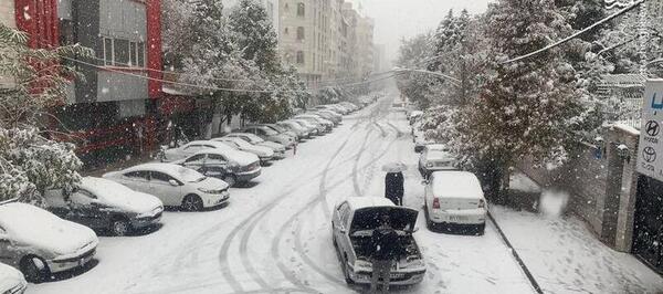 عکس برف در تهران