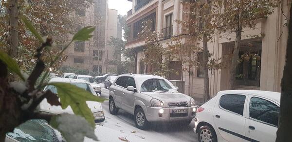 عکس برف در تهران