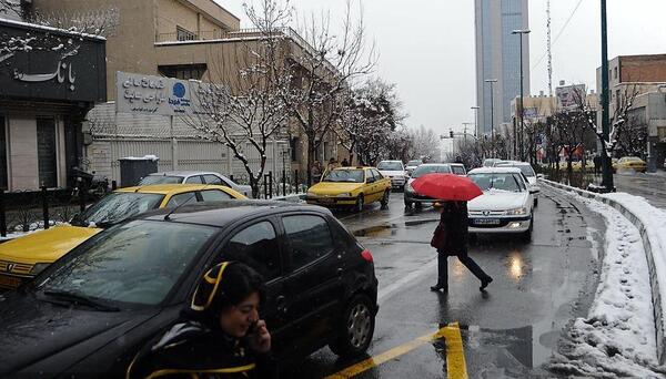عکس برف در تهران