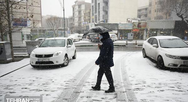 عکس برف در تهران