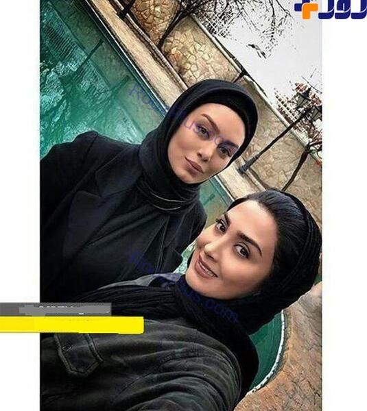 عکس سحر قریشی در استخر