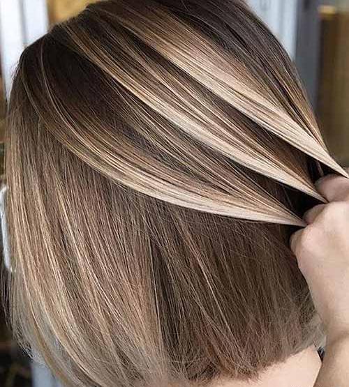 عکس رنگ مو هایلایت