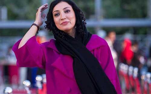 عکس نگار عابدی با همسرش