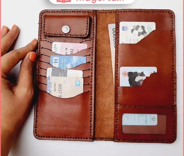 عکس کیف پول چرم مردانه