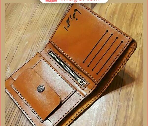 عکس کیف پول چرم مردانه