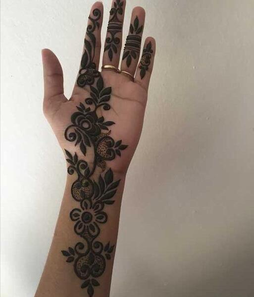 عکس حنا روی دست عروس و داماد