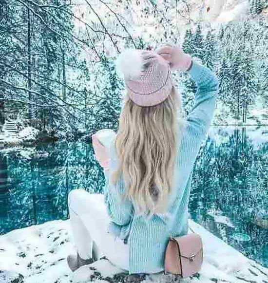 عکس پروفایل دخترانه برفی