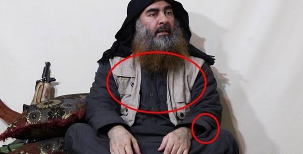 عکس سردار سلیمانی در سخنرانی ابوبکر بغدادی