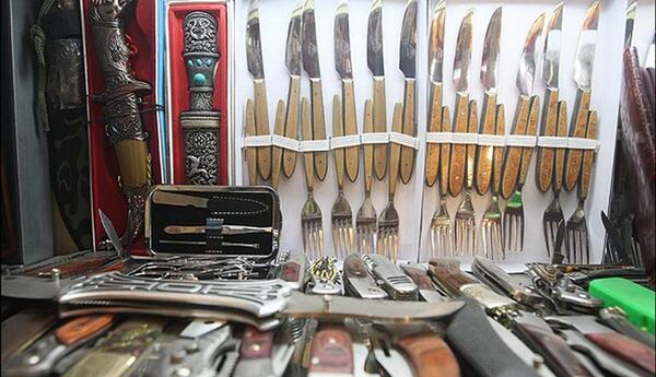 عکس چاقو و قمه زنجان