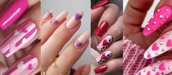 عکس مدل ناخن ضربان قلب