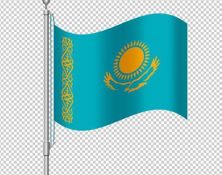عکس پرچم قزاقستان
