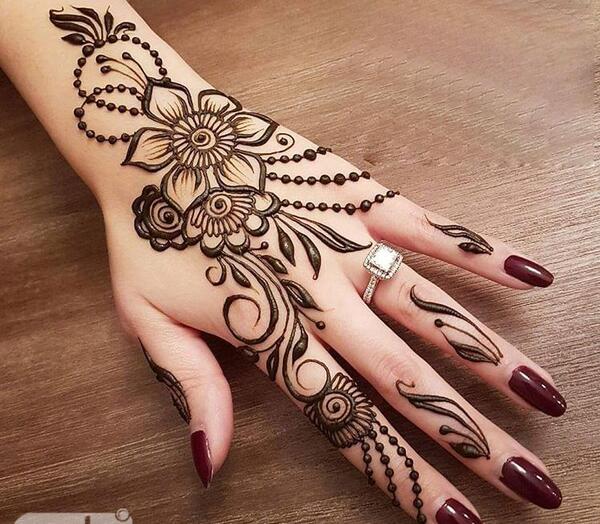 عکس ایده حنا برای عروسی