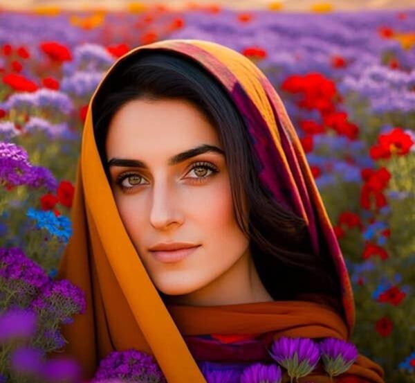 عکس زن ایرانی با قیافه معمولی