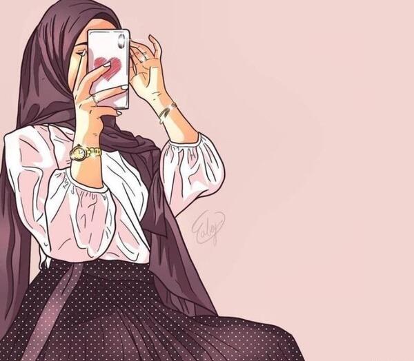 عکس دختر با حجاب انیمه